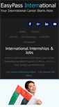 Mobile Screenshot of easypassinternational.com