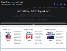 Tablet Screenshot of easypassinternational.com